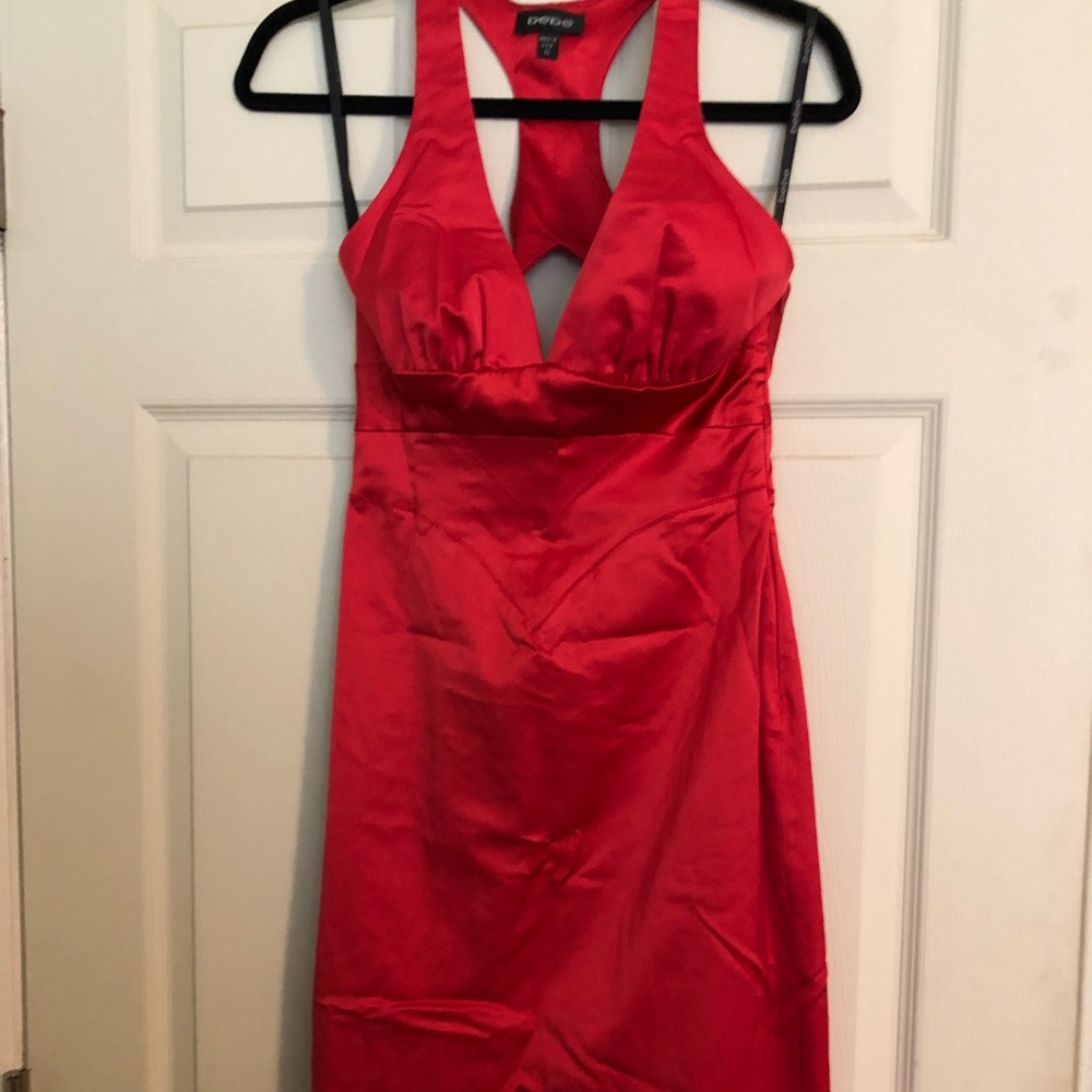 Bebe Red Coral Cocktail Dress (Size: XS/S)